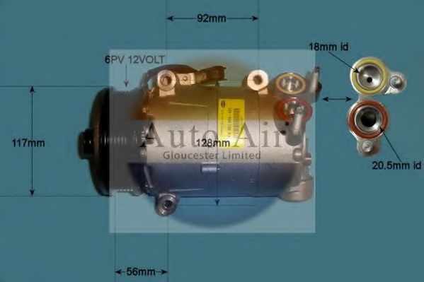 14-1046 Compresor, climatizare AUTO AIR GLOUCESTER 