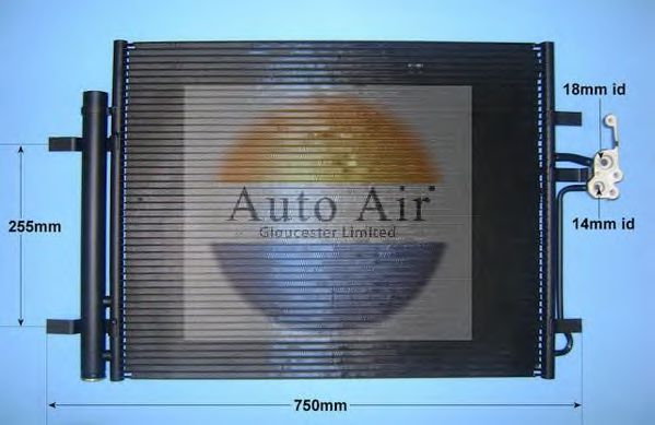 16-1336 Condensator, climatizare AUTO AIR GLOUCESTER 