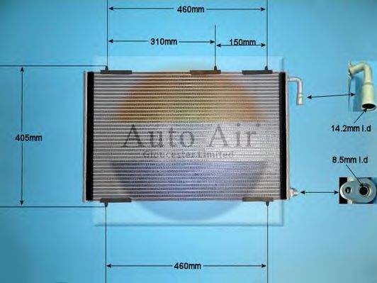 16-8910 Condensator, climatizare AUTO AIR GLOUCESTER 