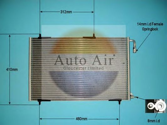 16-8910A Condensator, climatizare AUTO AIR GLOUCESTER 
