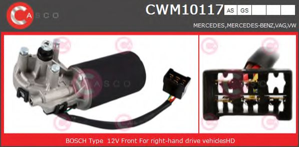 CWM10117AS motor stergator CASCO 