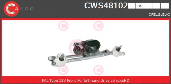 CWS48102GS Sistem stergator parbriz CASCO 
