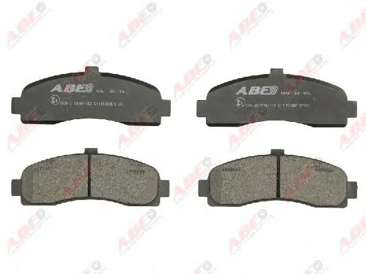 set placute frana,frana disc 3
