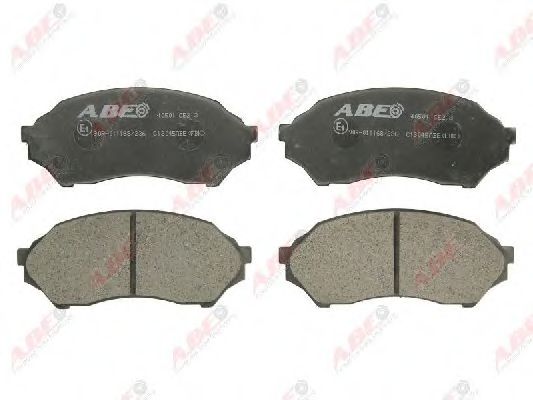 set placute frana,frana disc 3