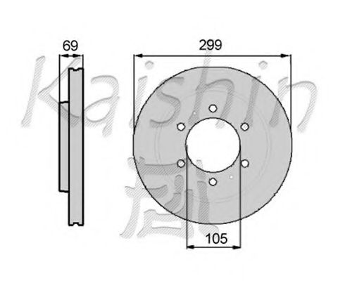 CBR042 Disc frana KAISHIN 