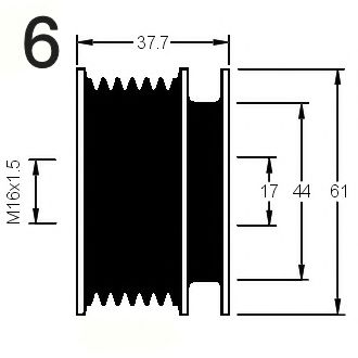 Sistem roata libera, generator 3