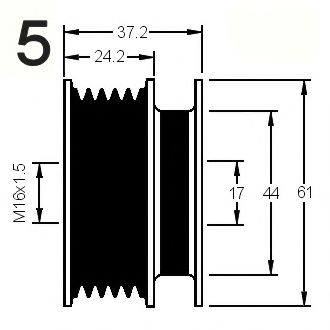 Sistem roata libera, generator 3