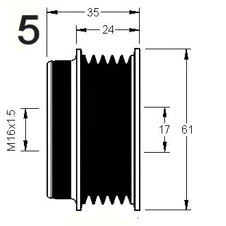 Sistem roata libera, generator 3