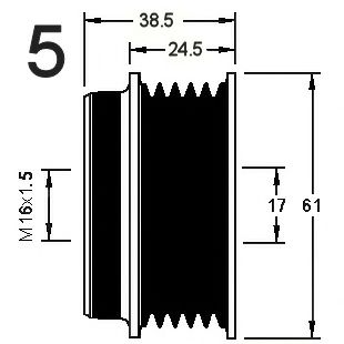 Sistem roata libera, generator 3