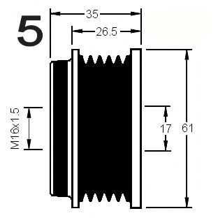 Sistem roata libera, generator 3