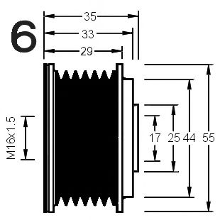 Sistem roata libera, generator 3
