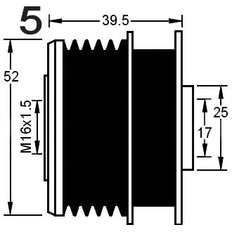 Sistem roata libera, generator 3