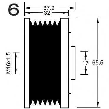Sistem roata libera, generator 3