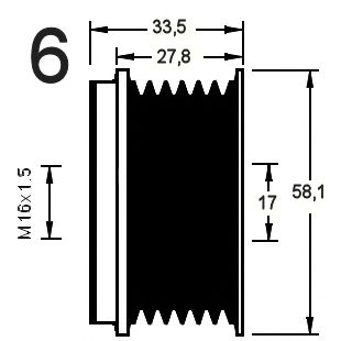 Sistem roata libera, generator 3