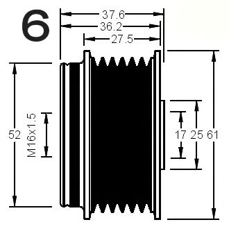 Sistem roata libera, generator 3