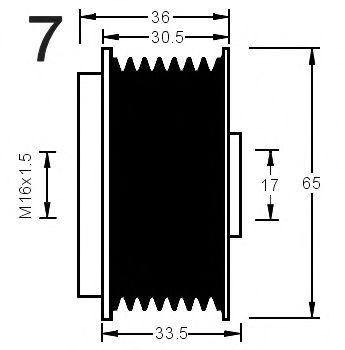 Sistem roata libera, generator 3