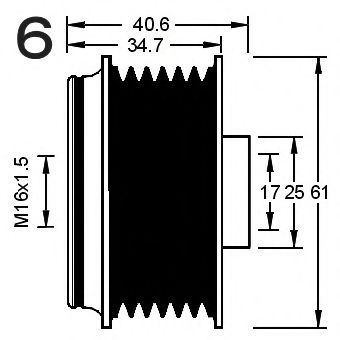 Sistem roata libera, generator 3