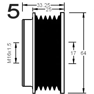 Sistem roata libera, generator 3
