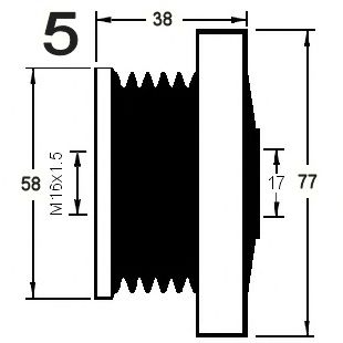 Sistem roata libera, generator 3