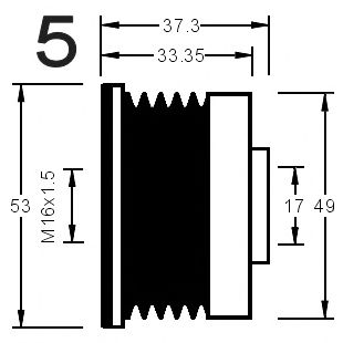 Sistem roata libera, generator 3
