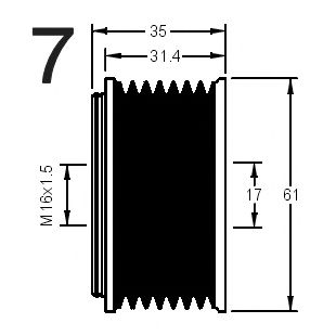 Sistem roata libera, generator 3