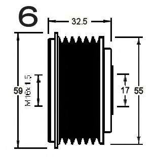 Sistem roata libera, generator 3