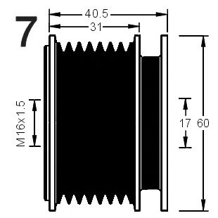 Sistem roata libera, generator 3
