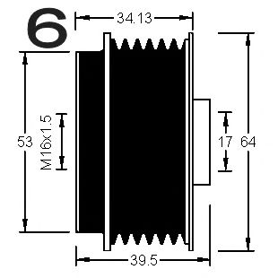 Sistem roata libera, generator 3