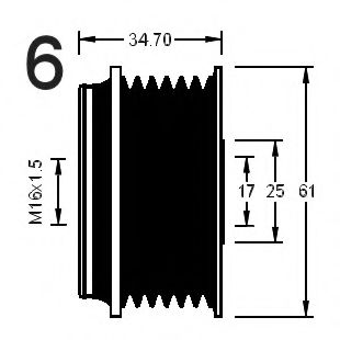Sistem roata libera, generator 3