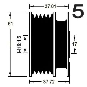 Sistem roata libera, generator 3