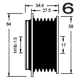 Sistem roata libera, generator 3