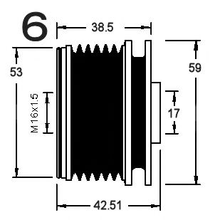 Sistem roata libera, generator 3