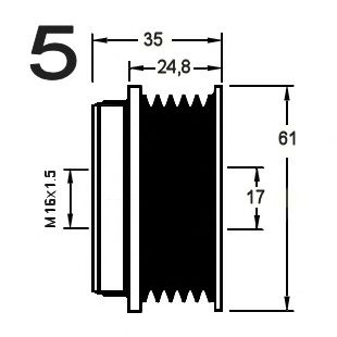 Sistem roata libera, generator 3