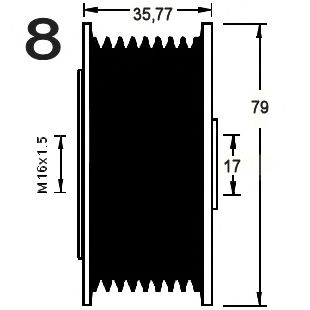 Sistem roata libera, generator 3