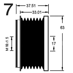 Sistem roata libera, generator 3