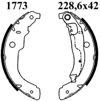 06552 Set saboti frana BSF 