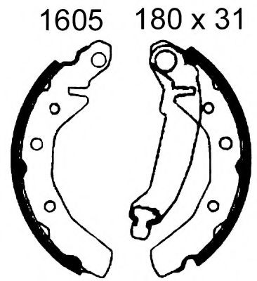 07407 Set saboti frana BSF 