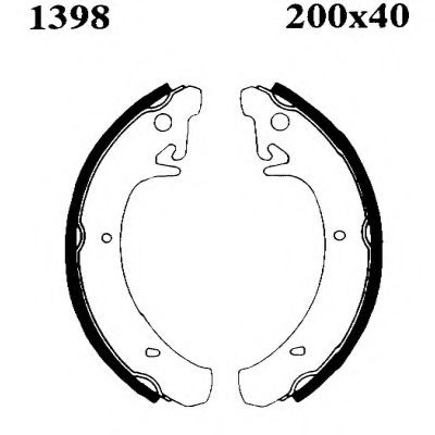 6172 Set frana, frana tambur BSF 