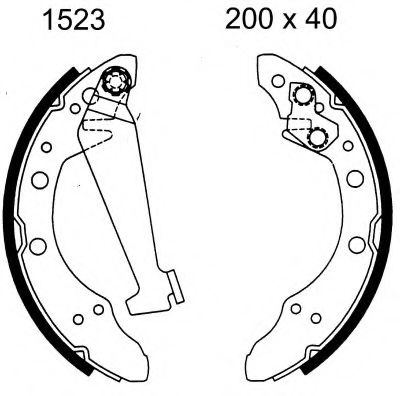 6274 Set frana, frana tambur BSF 