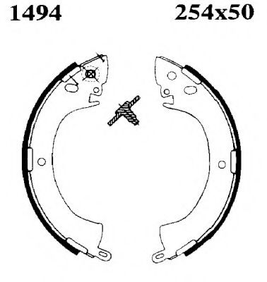 6301 Set frana, frana tambur BSF 