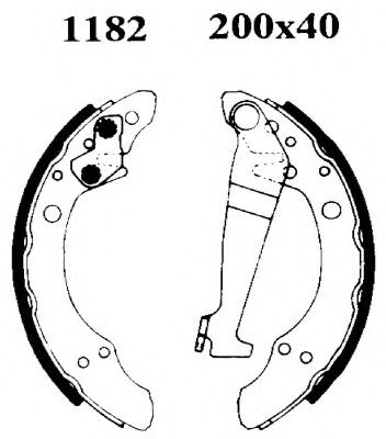 Set frana, frana tambur