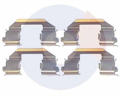 2247 Set accesorii, placute frana CARRAB BRAKE PARTS 
