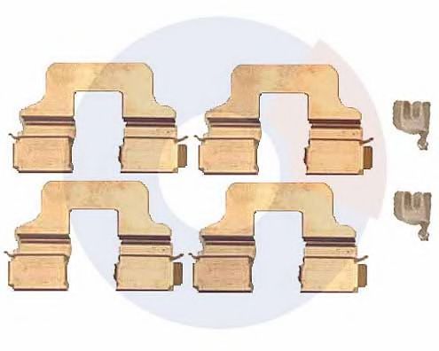 2265 Set accesorii, placute frana CARRAB BRAKE PARTS 