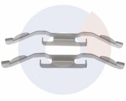 2284 Set accesorii, placute frana CARRAB BRAKE PARTS 
