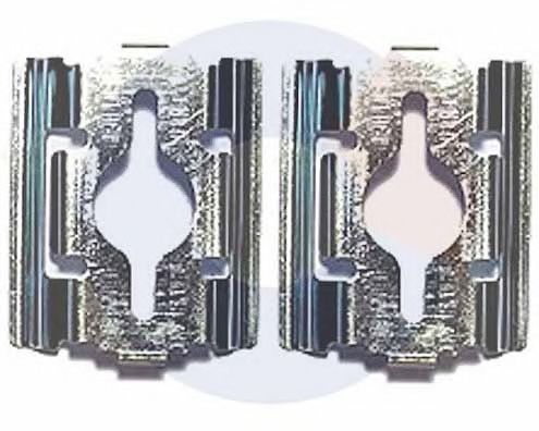 2295 Set accesorii, placute frana CARRAB BRAKE PARTS 