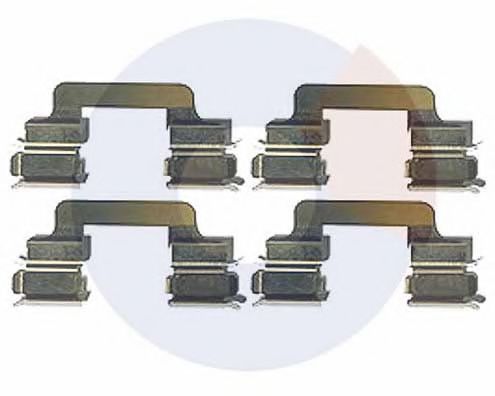 2302 Set accesorii, placute frana CARRAB BRAKE PARTS 