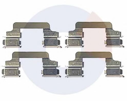 2303 Set accesorii, placute frana CARRAB BRAKE PARTS 