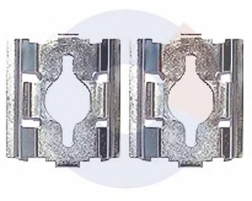 2375 Set accesorii, placute frana CARRAB BRAKE PARTS 