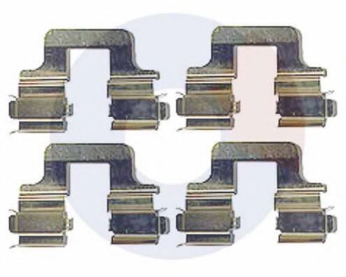 2377 Set accesorii, placute frana CARRAB BRAKE PARTS 