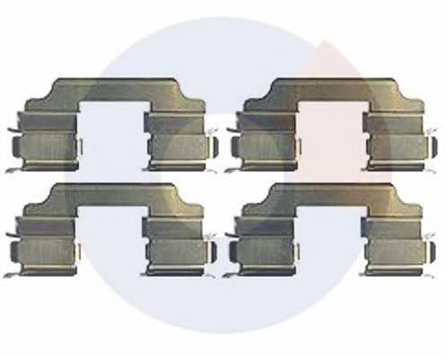 2447 Set accesorii, placute frana CARRAB BRAKE PARTS 